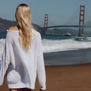 White Ollie Brandy Melville Sweater